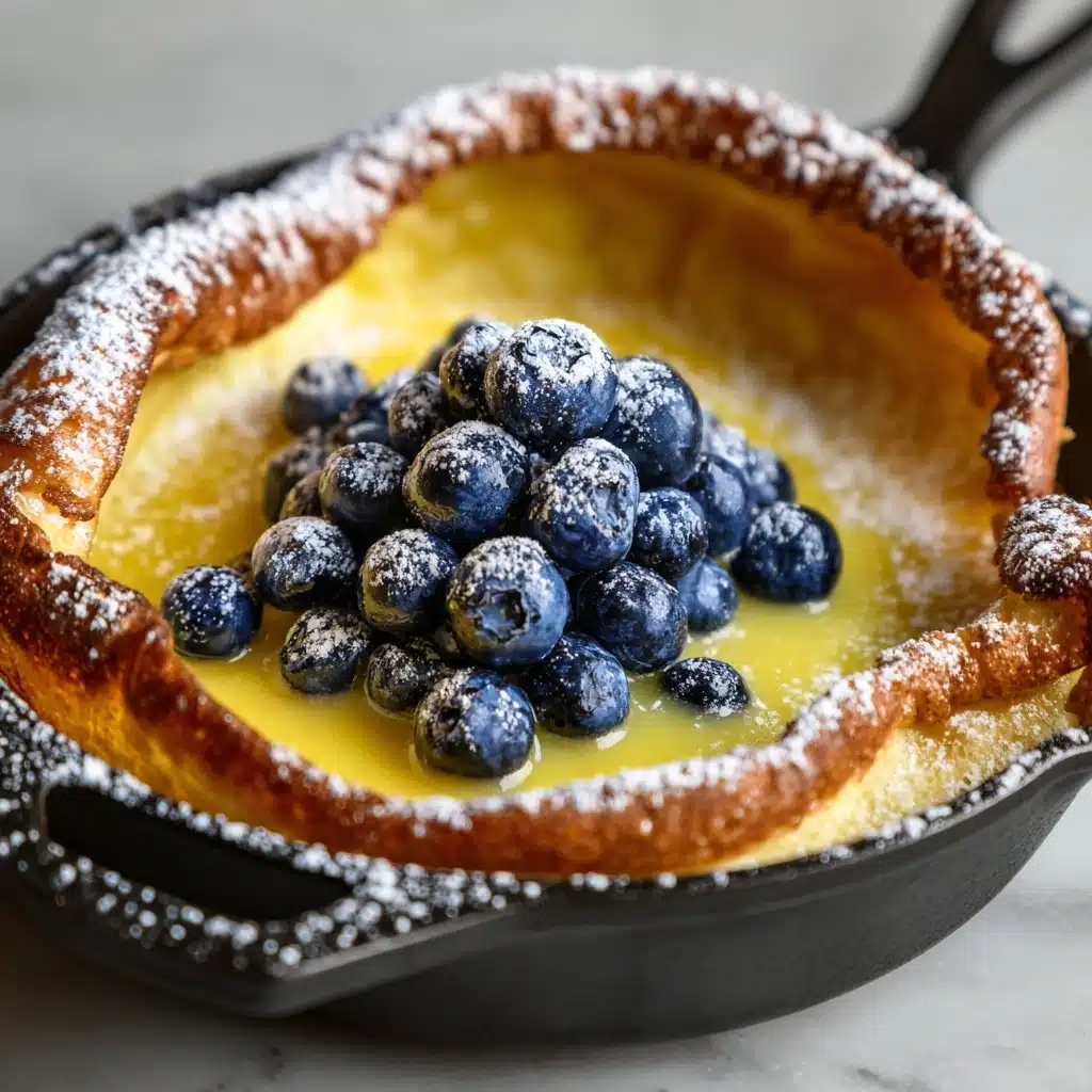 Dutch Babies with Lemon Curd and Blueberries Recipe