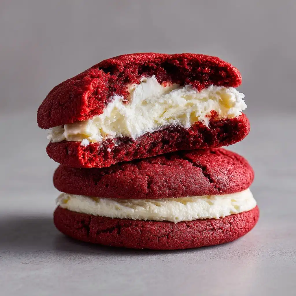 Red Velvet Cheesecake Stuffed Cookies Recipe - Recipe Image
