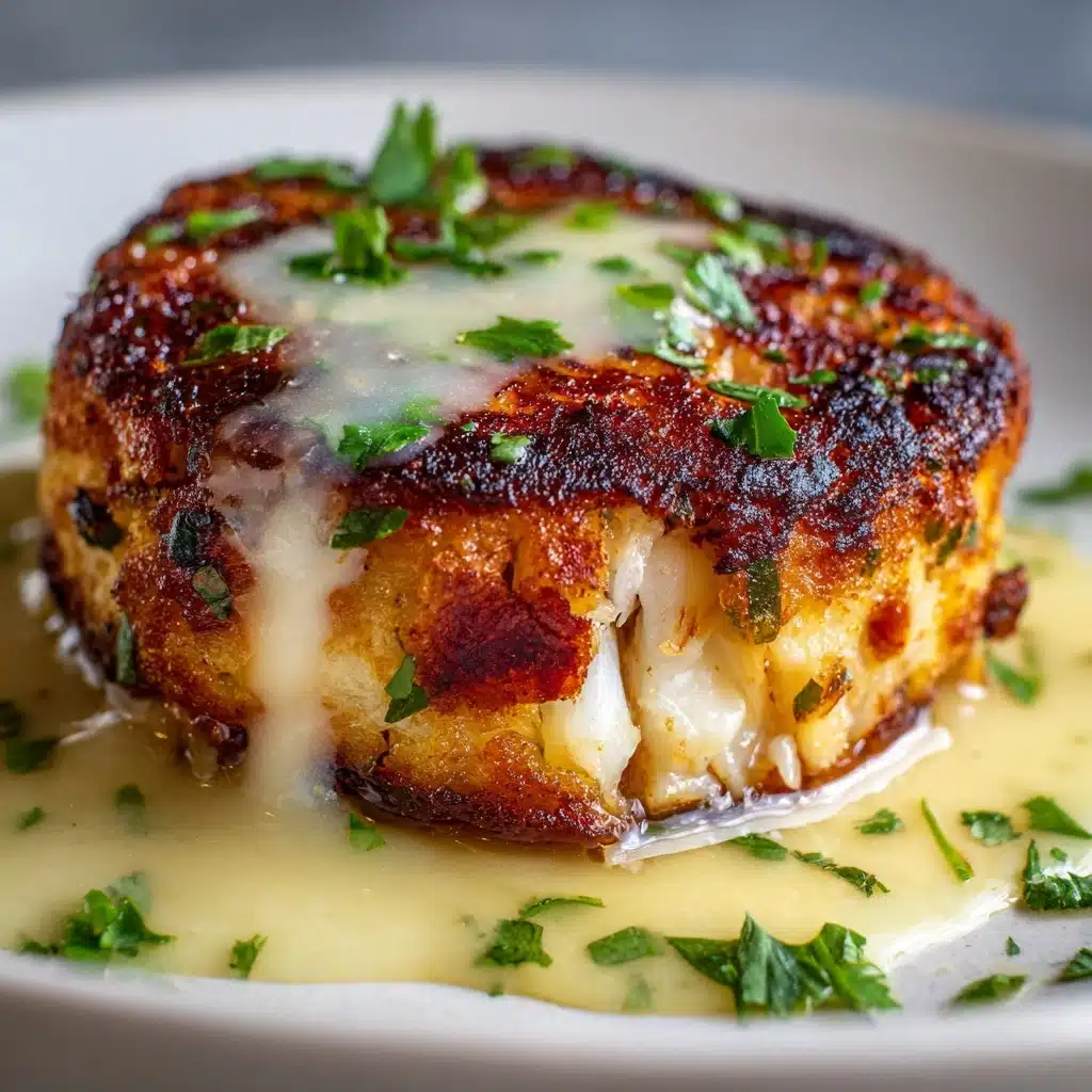 Cheddar Bay Crab Cakes with Lemon Butter Drizzle Recipe