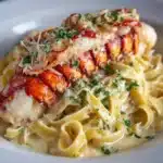 Cajun Seafood Alfredo with Lobster, Crab & Salmon Recipe