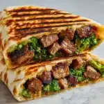 Grilled Beef & Broccoli Wraps Recipe
