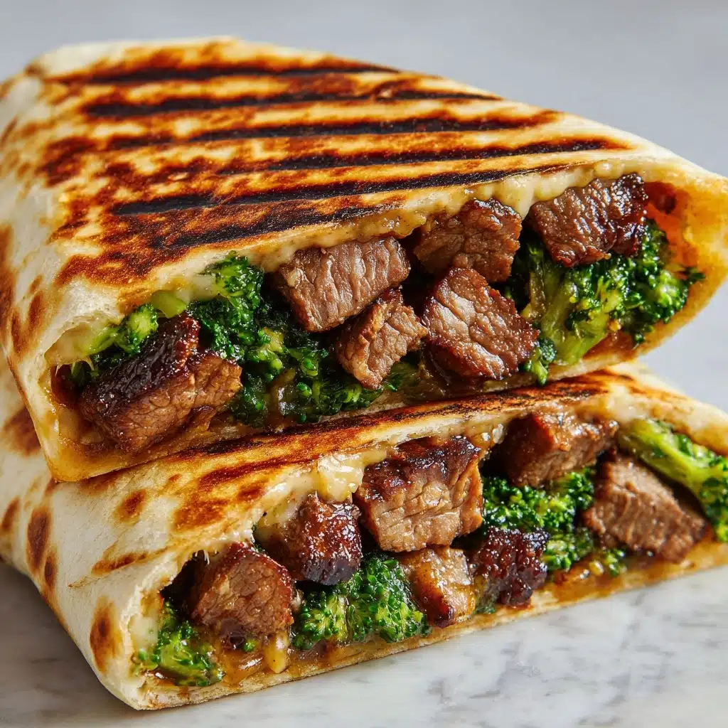 Grilled Beef & Broccoli Wraps Recipe