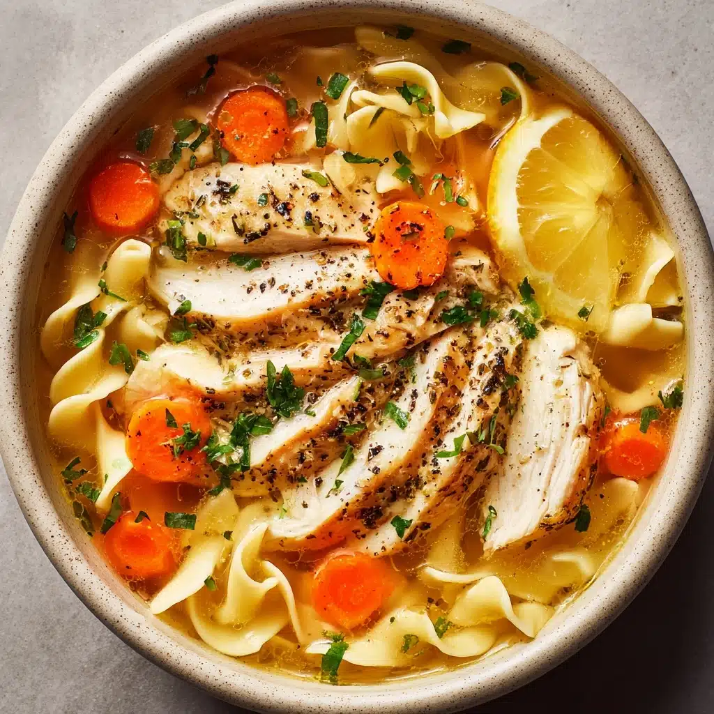 Greek Lemon Chicken Soup for a Zesty Comforting Meal Recipe - Recipe Image
