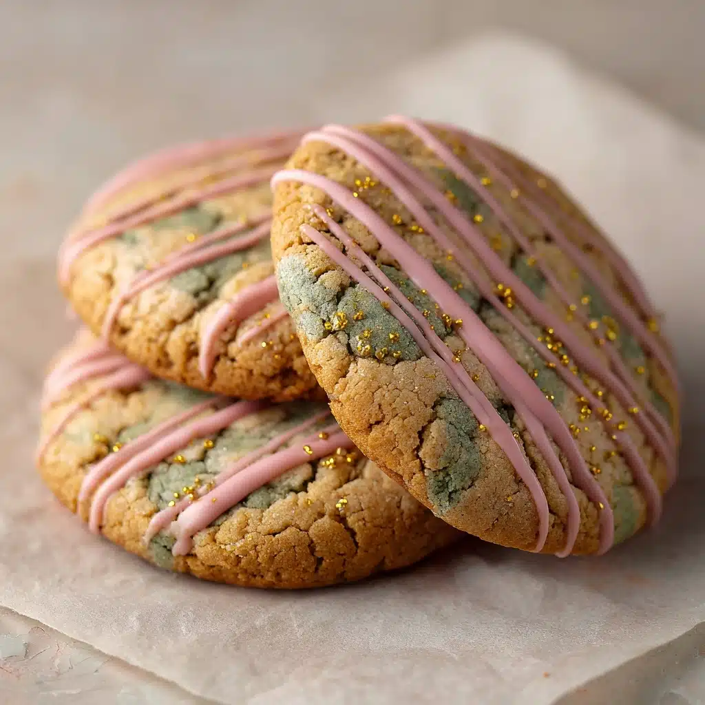 Marble Matcha Strawberry Cookies Recipe - Recipe Image