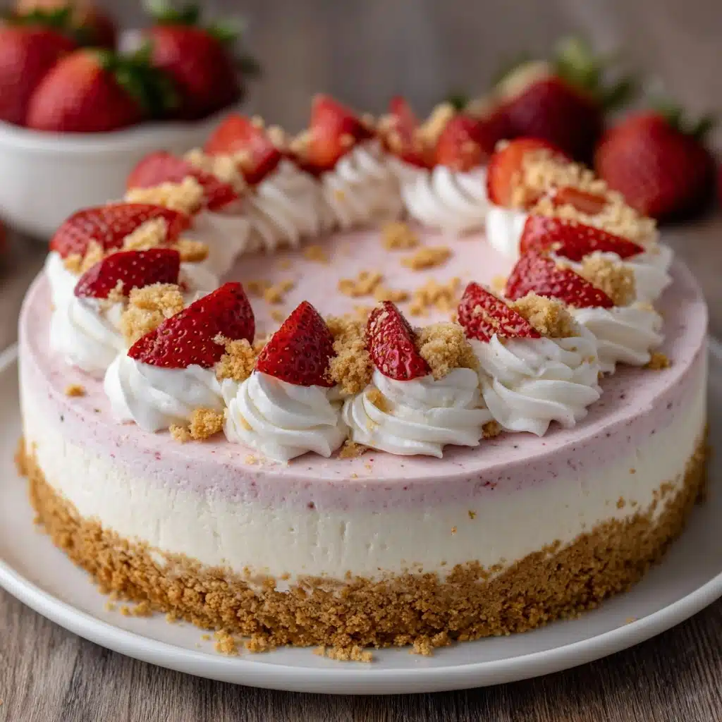 Strawberry Crunch Cheesecake Recipe - Recipe Image