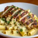 Garlic Parmesan Chicken with Creamy Rigatoni Pasta Recipe