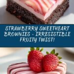 Strawberry Sweetheart Brownies Recipe