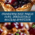 Cranberry Brie Phyllo Cups Recipe