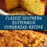 Easy Southern Cornbread with Buttermilk Recipe