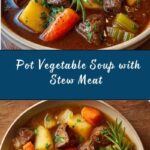 Pot Vegetable Soup with Stew Meat Recipe