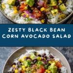Black Bean Corn Avocado Salad Recipe