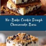 No-Bake Cookie Dough Cheesecake Bars Recipe