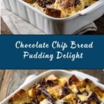 Chocolate Chip Bread Pudding with Cream Sauce Recipe