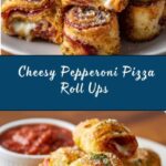 Cheesy Pepperoni Pizza Roll Ups Recipe