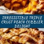 Triple Crust Peach Cobbler Recipe