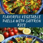 Vegetable Paella with Saffron Rice Recipe