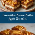 Brown Butter Apple Blondies with Cinnamon Maple Glaze Recipe