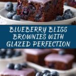 Glazed Blueberry Brownies Recipe