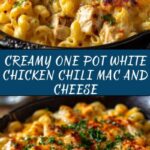 One Pot White Chicken Chili Mac and Cheese Recipe