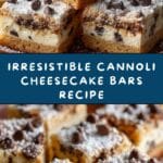 Cannoli Cheesecake Bars Recipe