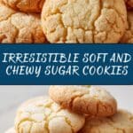 Soft and Chewy Sugar Cookies Recipe