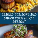 Seared Scallops with Smoky Sweet Corn Purée Recipe