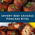 Beef Sausage Pancake Bites Recipe