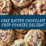 Cake Batter Chocolate Chip Cookies Recipe