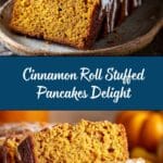 ** Cinnamon Roll Stuffed Pancakes Recipe
