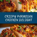 Crispy Parmesan Chicken with a Rich Garlic Sauce Recipe