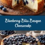 Simple Blueberry Basque Cheesecake Recipe
