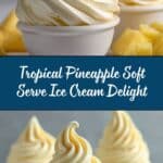 Homemade Pineapple Soft Serve Ice Cream Recipe