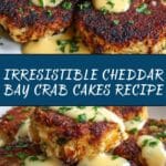 Cheddar Bay Crab Cakes with Lemon Butter Drizzle Recipe
