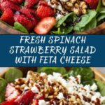 Spinach Strawberry Salad with Feta Cheese Recipe