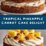 Hawaiian Pineapple Carrot Cream Cake Recipe