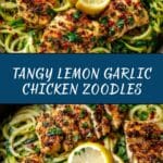 Lemon Garlic Chicken Zoodles Recipe