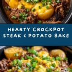 Crockpot Loaded Steak and Potato Bake Recipe