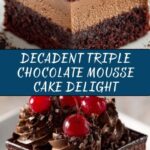 Triple Chocolate Mousse Cake Recipe