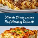Cheesy Loaded Beef Meatloaf Casserole Recipe