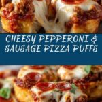 Bite-Sized Pepperoni & Sausage Pizza Puffs Recipe