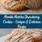 Marble Matcha Strawberry Cookies Recipe