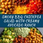 BBQ Chickpea Salad with Avocado Ranch Recipe