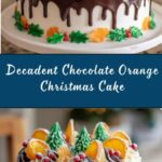 Festive Chocolate Orange Christmas Cake Recipe