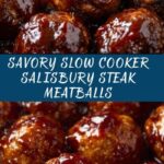 Slow Cooker Salisbury Steak Meatballs Recipe