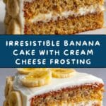 Banana Bread Cake with Cream Cheese Frosting Recipe