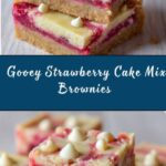 Gooey Strawberry Cake Mix Brownies Recipe