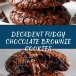 Fudgy Chocolate Brownie Cookies Recipe