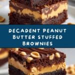Peanut Butter Stuffed Brownies Recipe