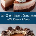 No-Bake Kinder Cheesecake with Kinder Bueno Pieces Recipe