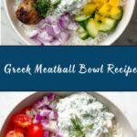 Greek Meatball Bowl with Tzatziki, Rice & Fresh Veggies Recipe